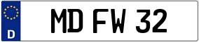 Trailer License Plate